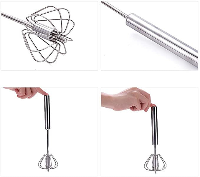 ¡BATIDORA MANUAL ACERO INOXIDABLE!