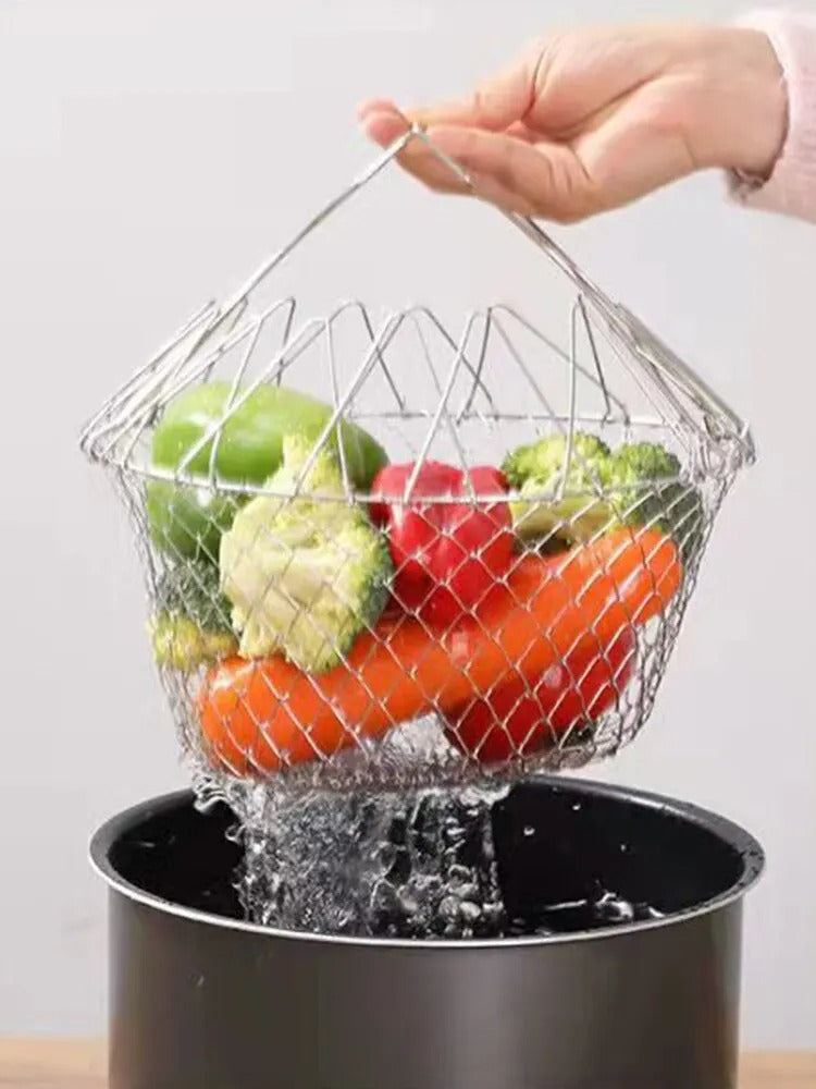 ¡CESTA ESCURRIDORA Y FREIDORA PARA ALIMENTOS!