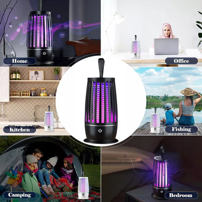 ¡LÁMPARA MATA MOSQUITOS LED RECARGABLE!