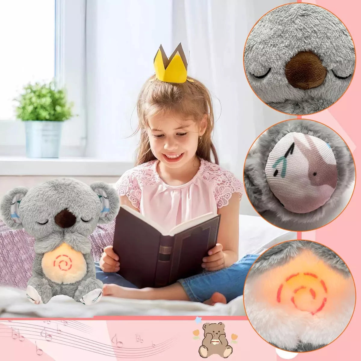 ¡PELUCHE KOALA QUE RESPIRA Y TRANQUILIZA!