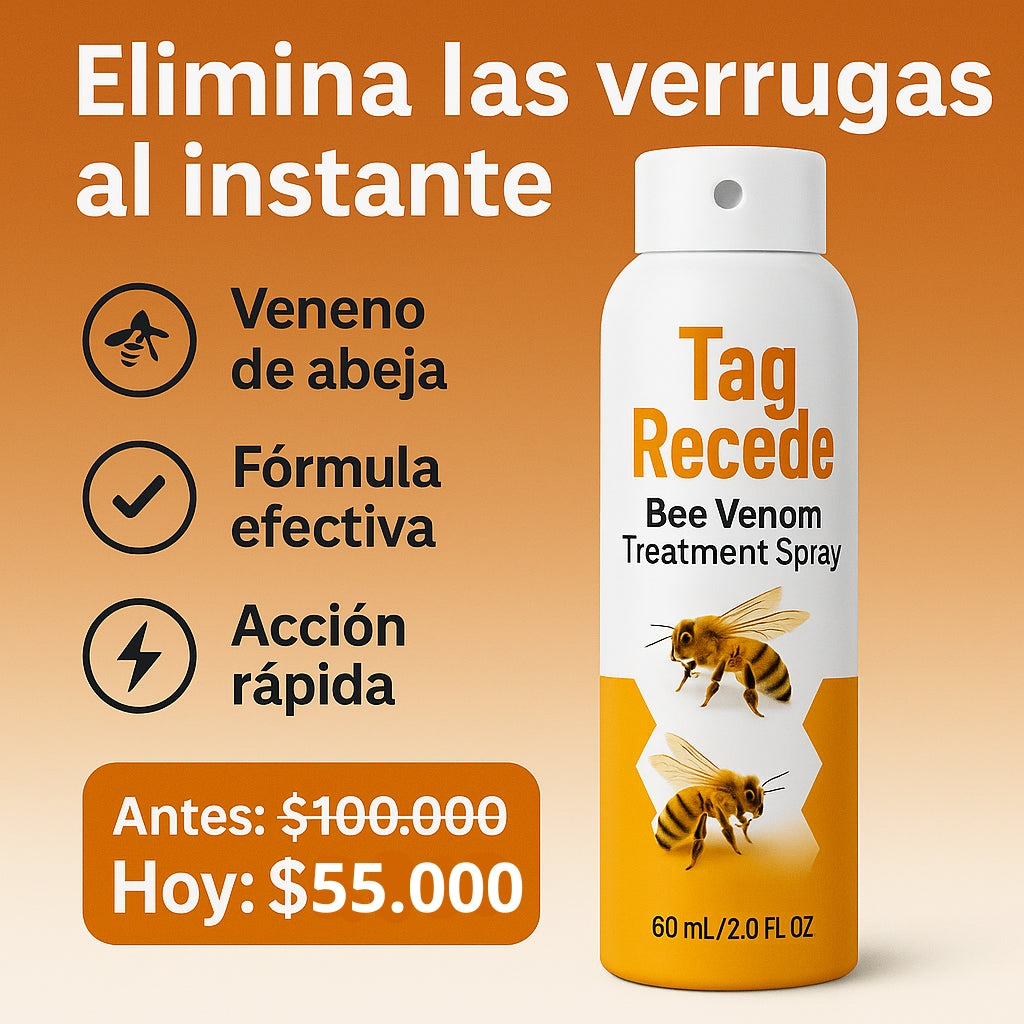 Spray eliminador de verrugas Tag Recede | 60 ML