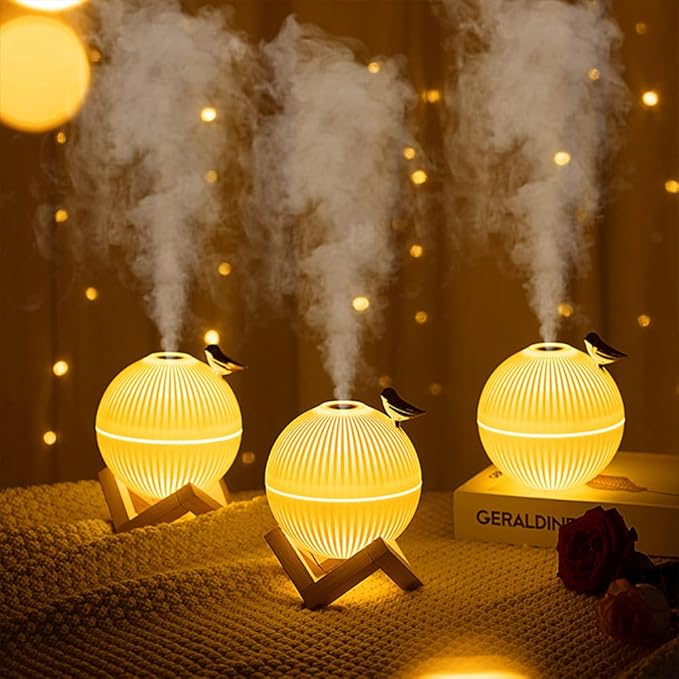 ¡LAMPARA HUMIDIFICADOR DE ESFERA CON BASE!