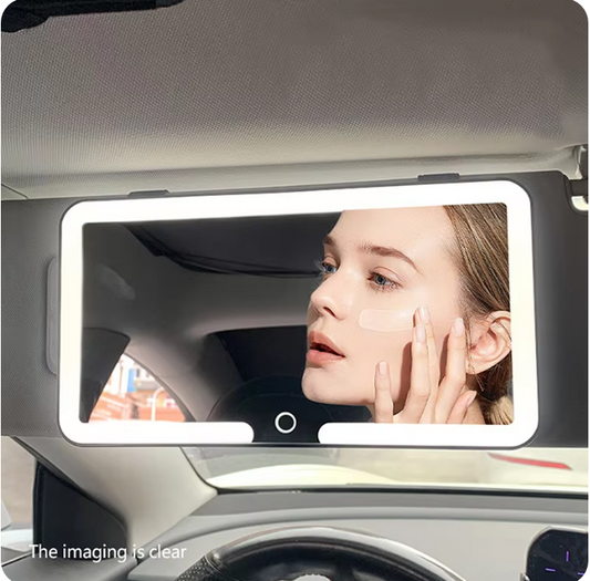 ¡ESPEJO TOCADOR LED PARA AUTO!