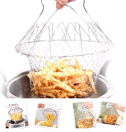 ¡CESTA ESCURRIDORA Y FREIDORA PARA ALIMENTOS!