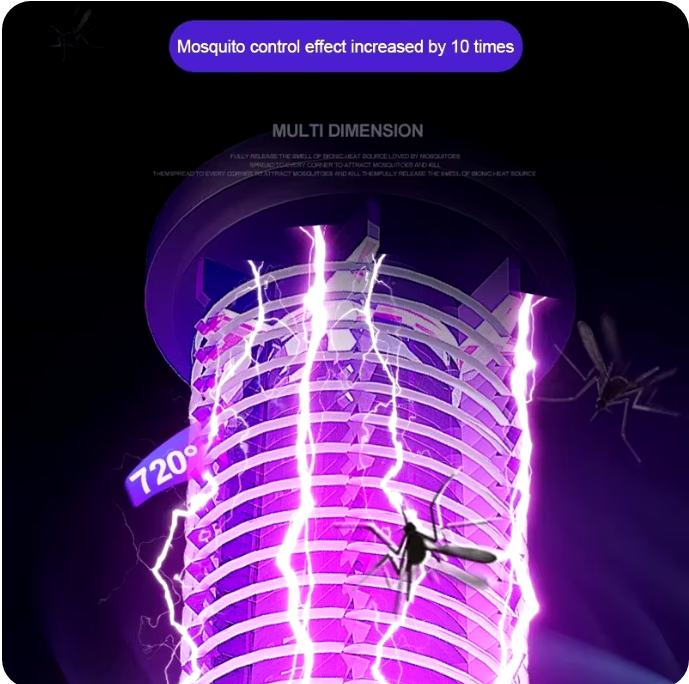 ¡LÁMPARA MATA MOSQUITOS LED RECARGABLE!