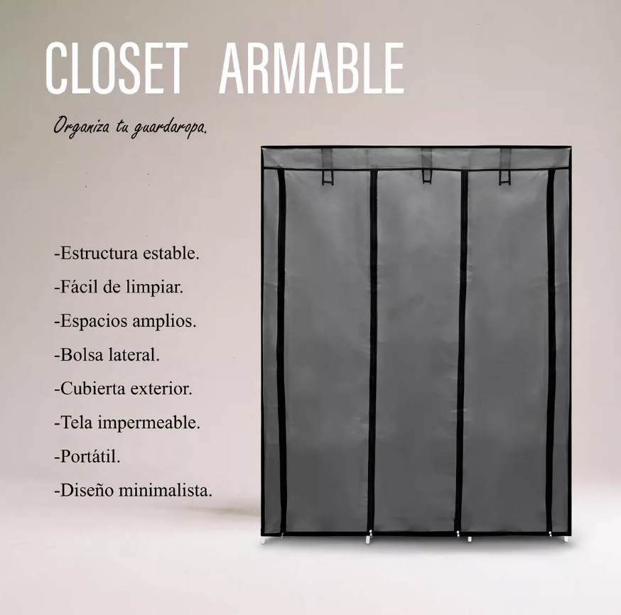 ¡ARMARIO PLEGABLE DE 3 COMPARTIMENTOS!
