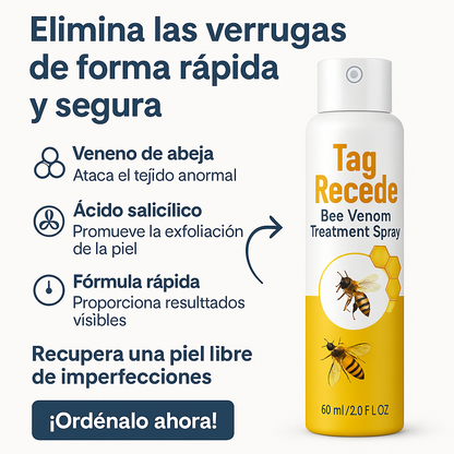 Spray eliminador de verrugas Tag Recede | 60 ML