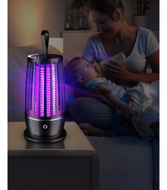 ¡LÁMPARA MATA MOSQUITOS LED RECARGABLE!