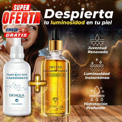 ¡COMBO ÁCIDO HIALURÓNICO + SERUM 24K GOLD!