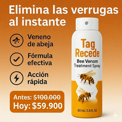 Spray eliminador de verrugas Tag Recede | 60 ML
