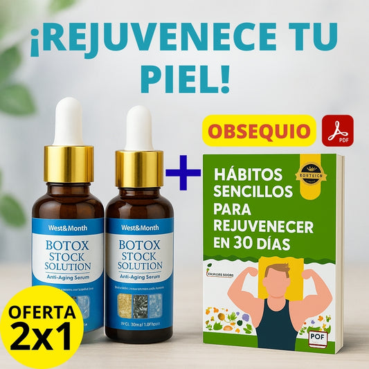 Serum Antiarrugas 2x1 + E-book "Hábitos Sencillos para Rejuvenecer en 30 Días"