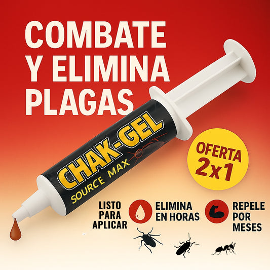 Chak Gel Elimina Cucarachas 2x1 | 14g c/u
