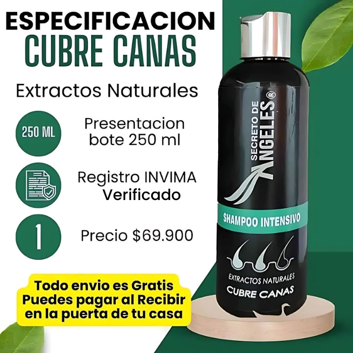 Shampoo Cubre Canas + 2 Obsequios
