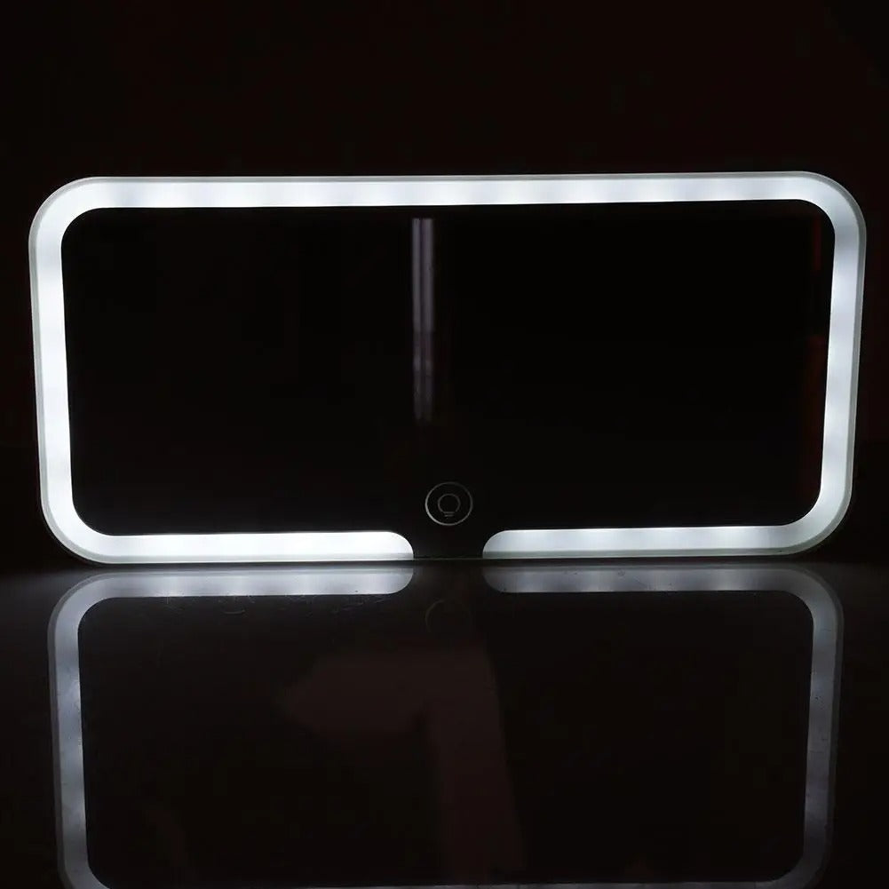 ¡ESPEJO TOCADOR LED PARA AUTO!