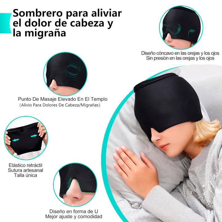 ¡GORRO PARA ALIVIAR MIGRAÑA Y ANSIEDAD!