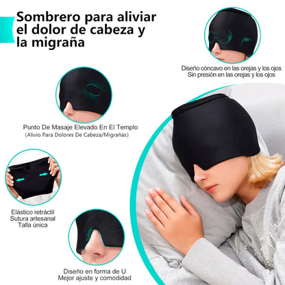 ¡GORRO PARA ALIVIAR MIGRAÑA Y ANSIEDAD!