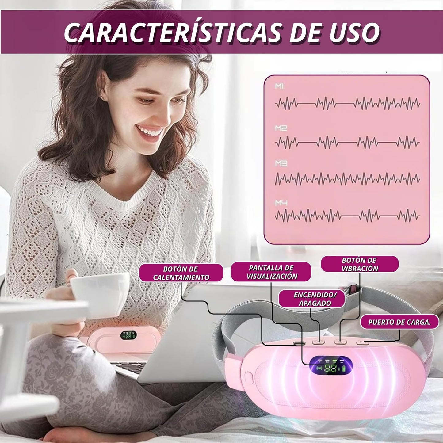¡ALMOHADILLA TÉRMICA PARA ALIVIAR LOS CÓLICOS Y DOLORES!