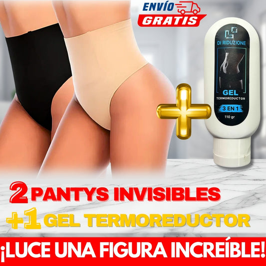 ¡COMBO 2 PANTYS INVISIBLES + 1 GEL!
